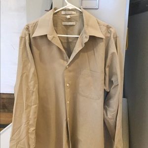 Medium tan men's dress shirt